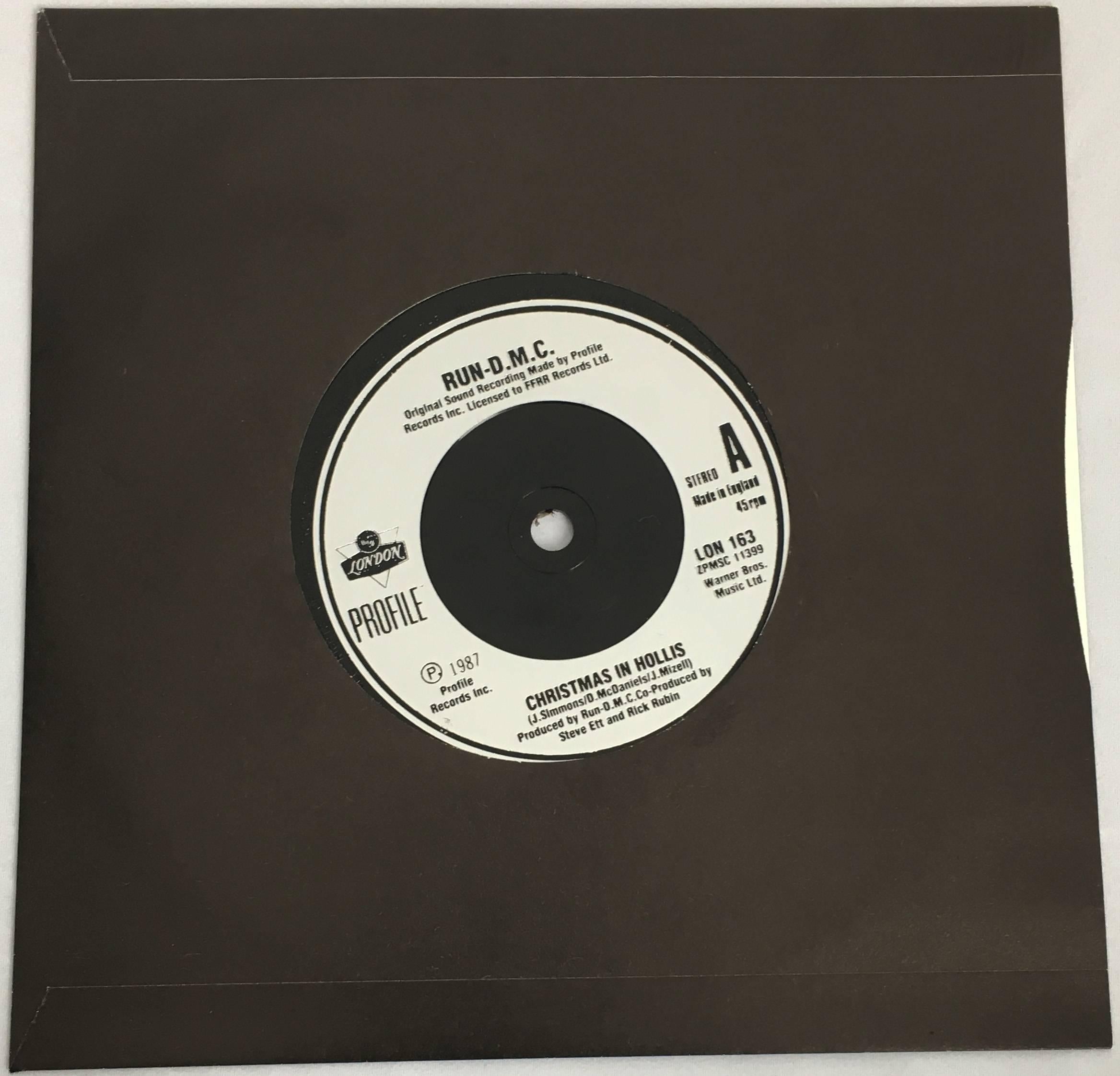 Rare Original Keith Haring Vinyl Record Art (Run Dmc)  4