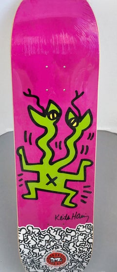 Vintage Keith Haring Skateboard Deck (Purple)