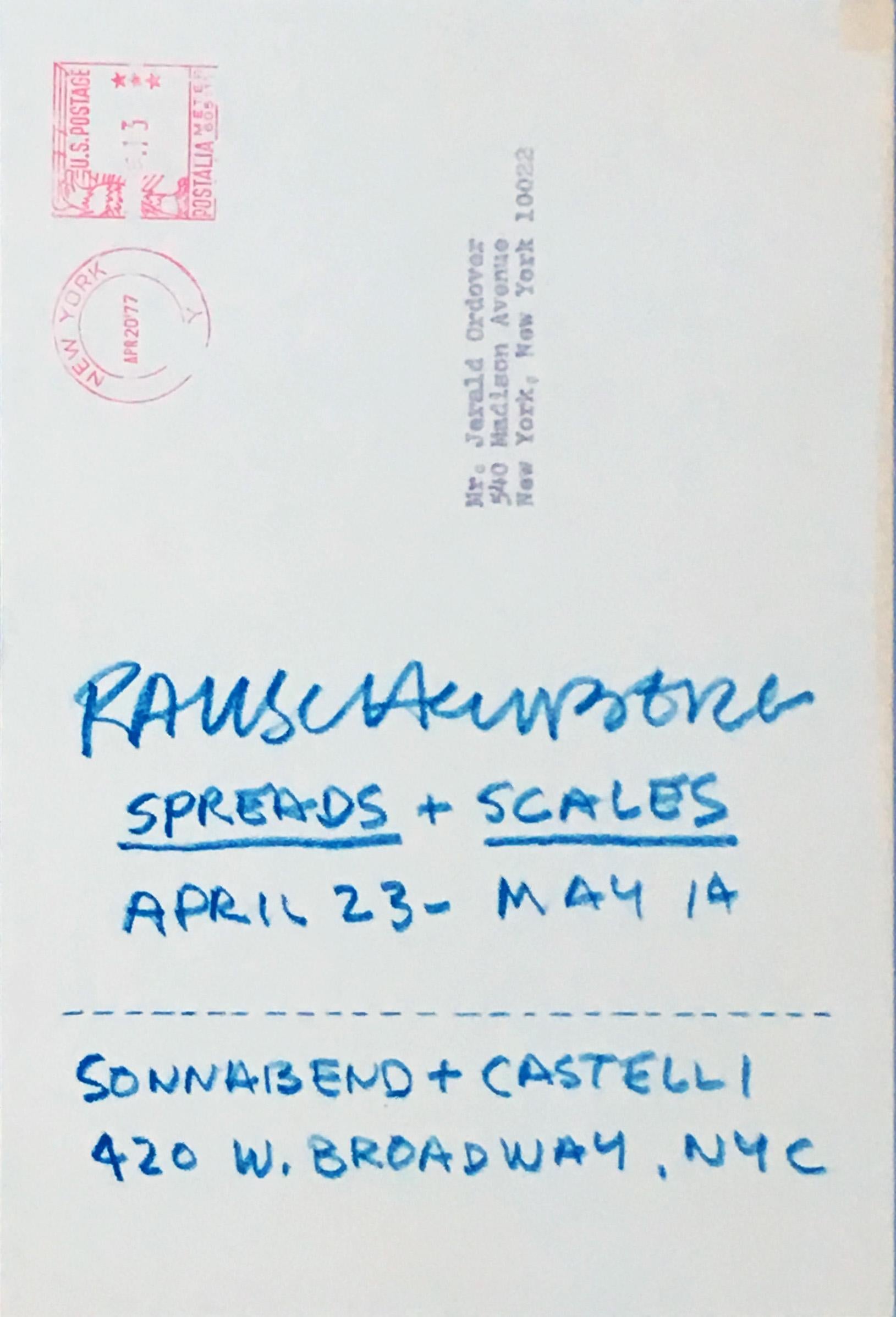 Rauschenberg Spreads and Scales (Castelli announcement)  1