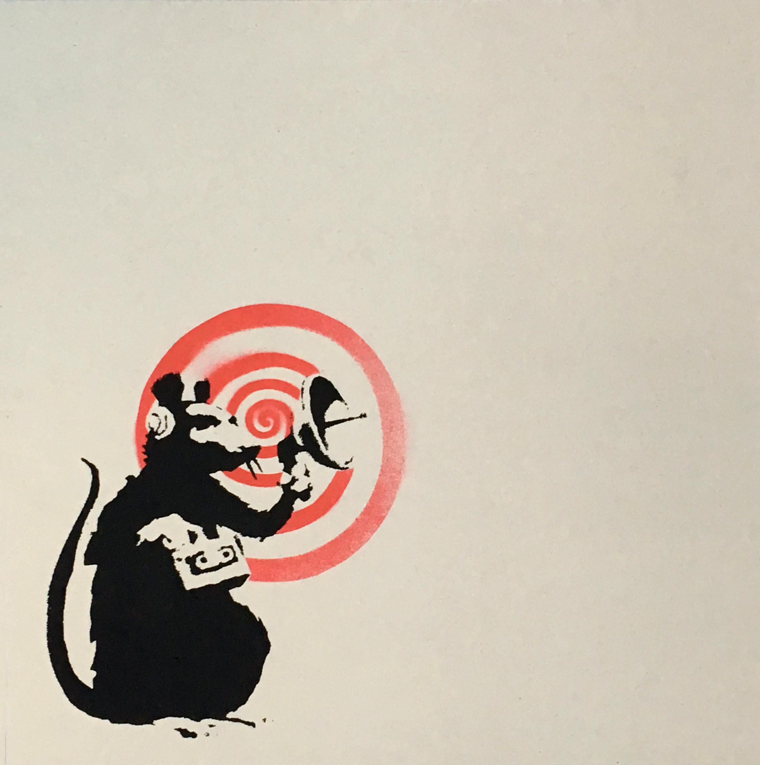 banksy radar rat canvas