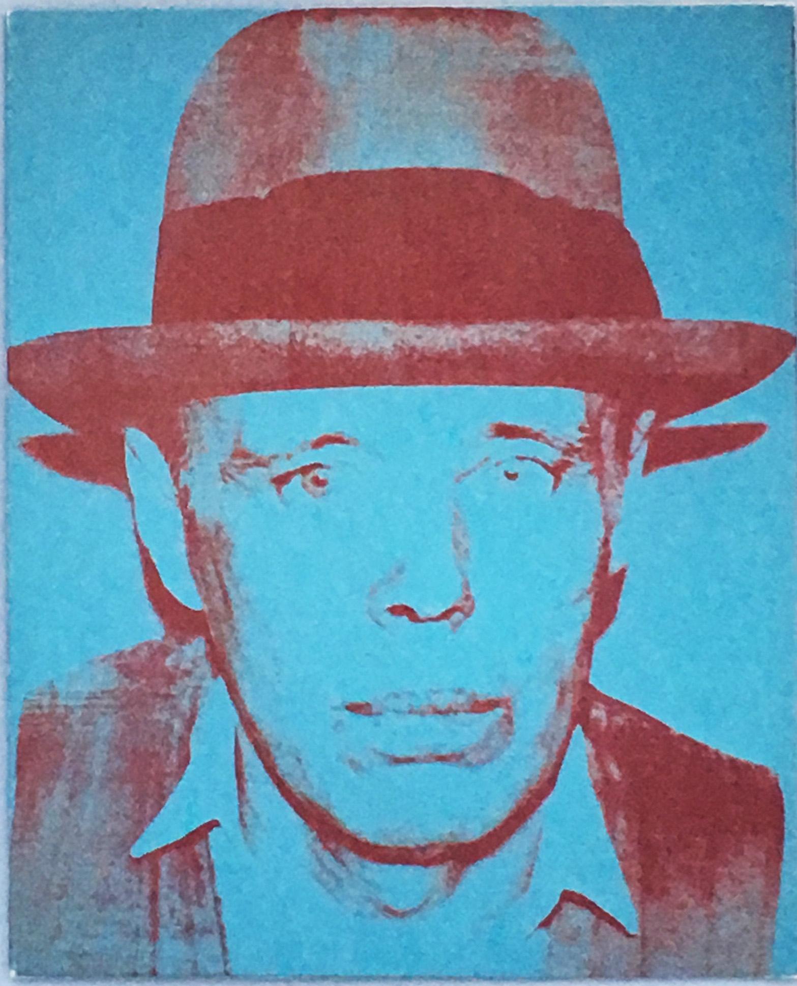 (after) Andy Warhol Portrait Print - Warhol Joseph Beuys 1980 announcement 