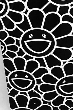 Murakami Flowers skateboard deck (Takashi Murakami black flowers)