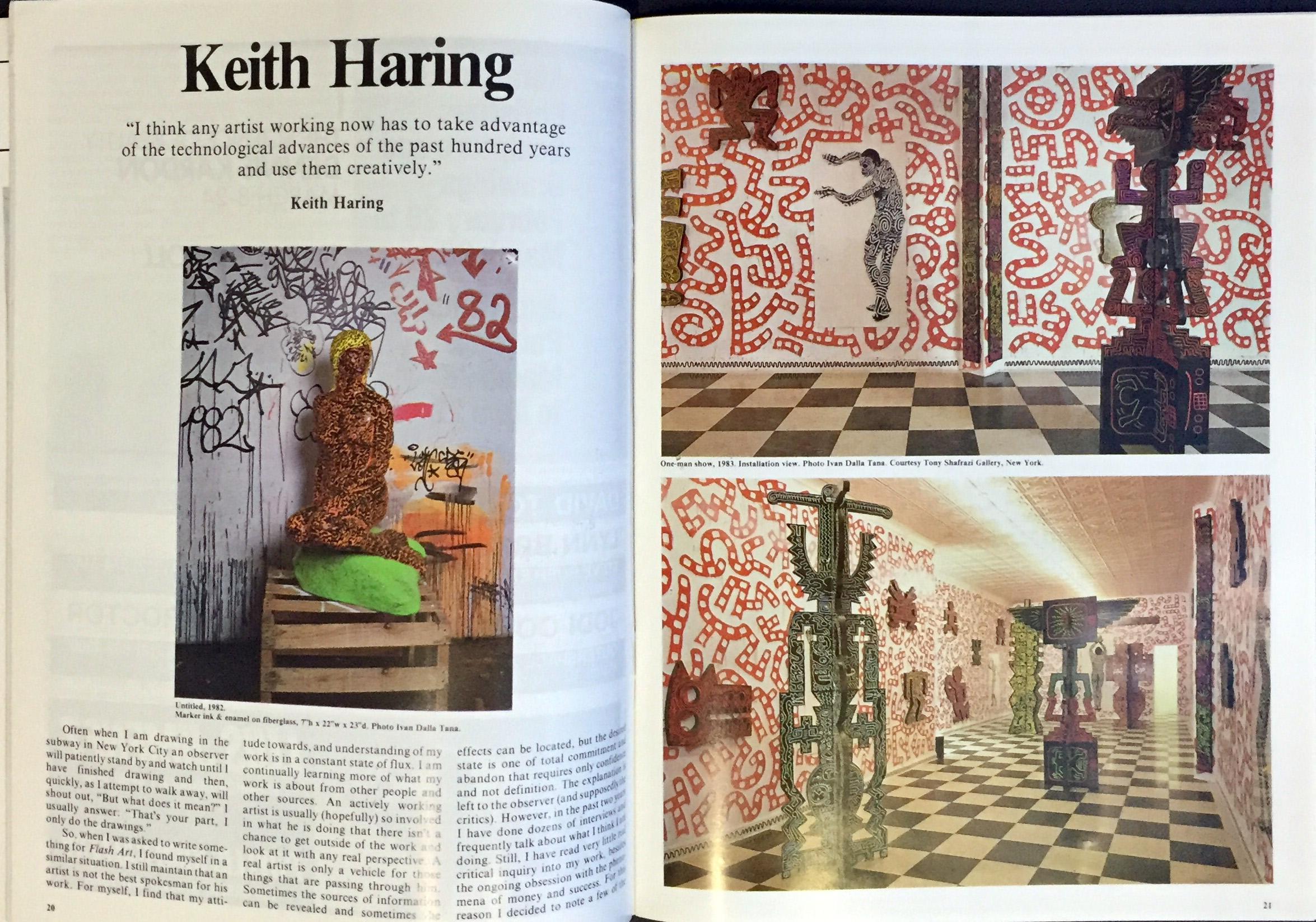 Rare original Keith Haring cover art  1