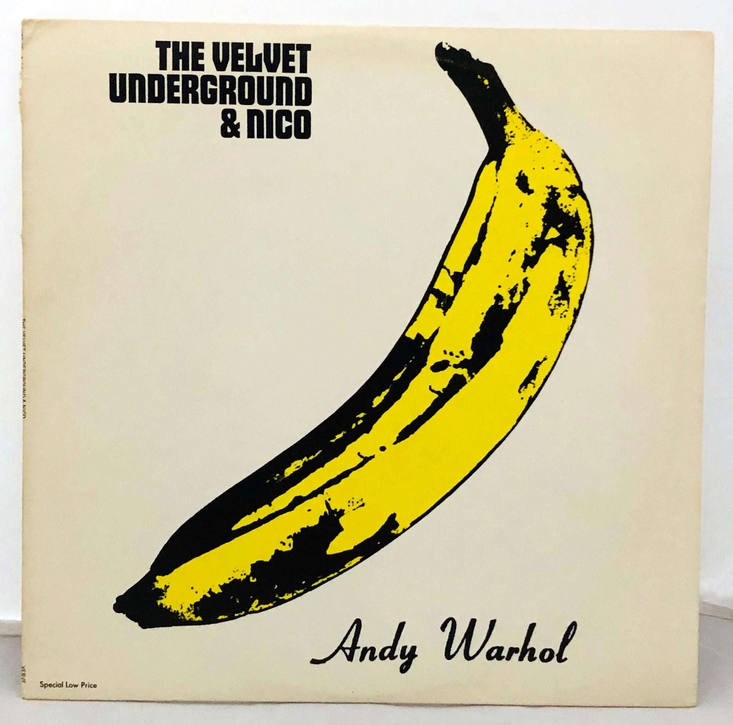 Warhol Banana Cover: Nico & The Velvet Underground Vinyl Record - Pop Art Art by Andy Warhol