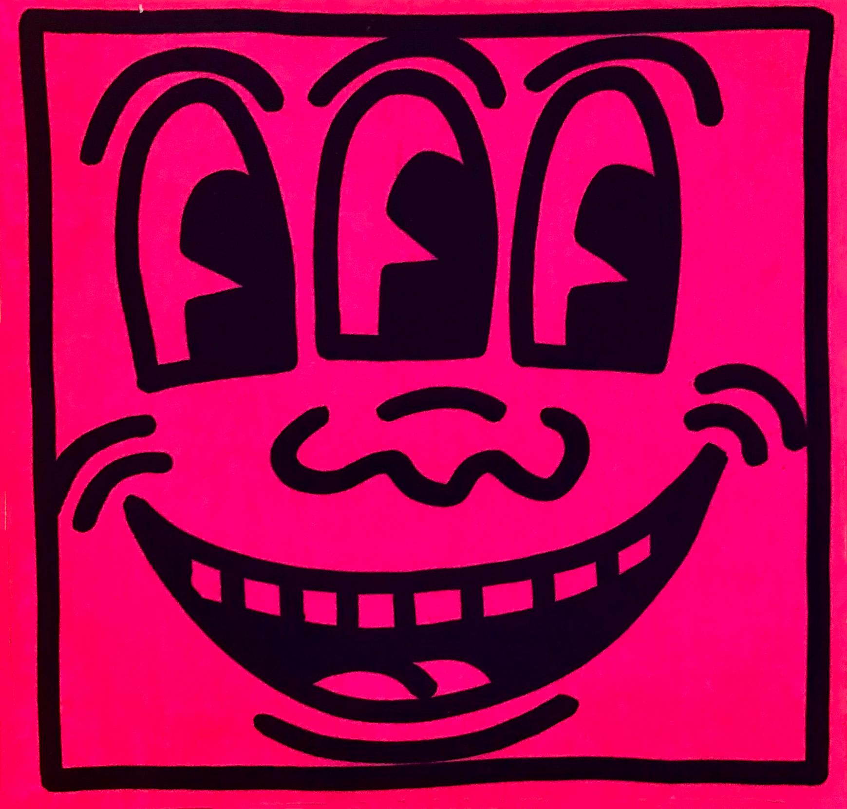 keith haring smiling heart