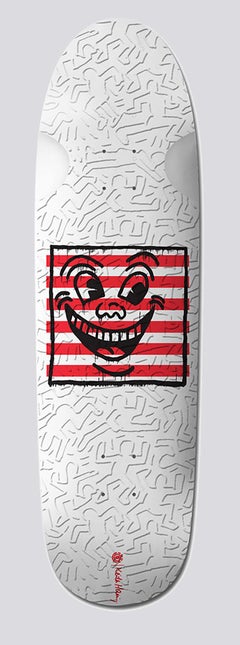 Keith Haring Skateboard Deck (Keith Haring three eyed face)