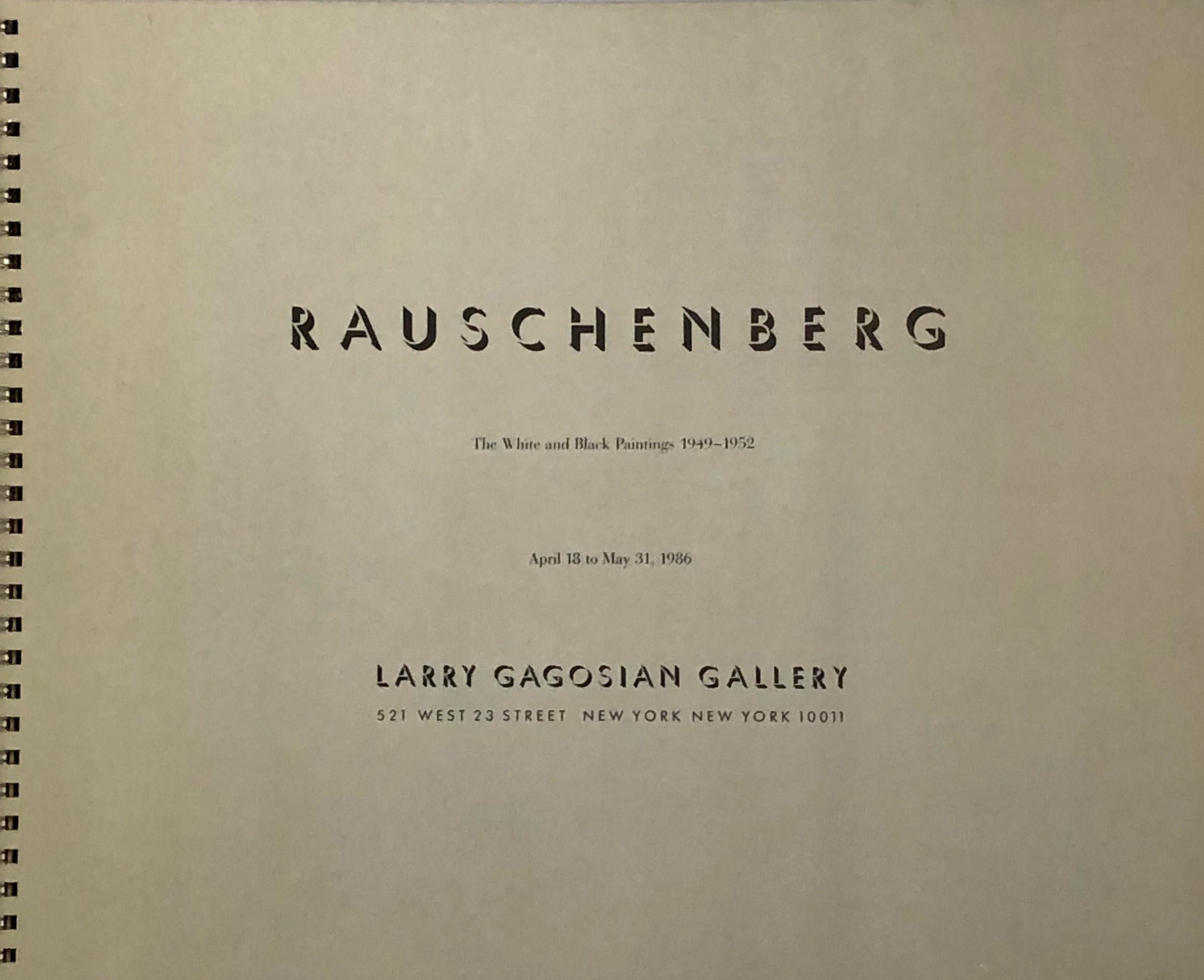 Signed Robert Rauschenberg exhibition catalog (Gagosian 1986) 3