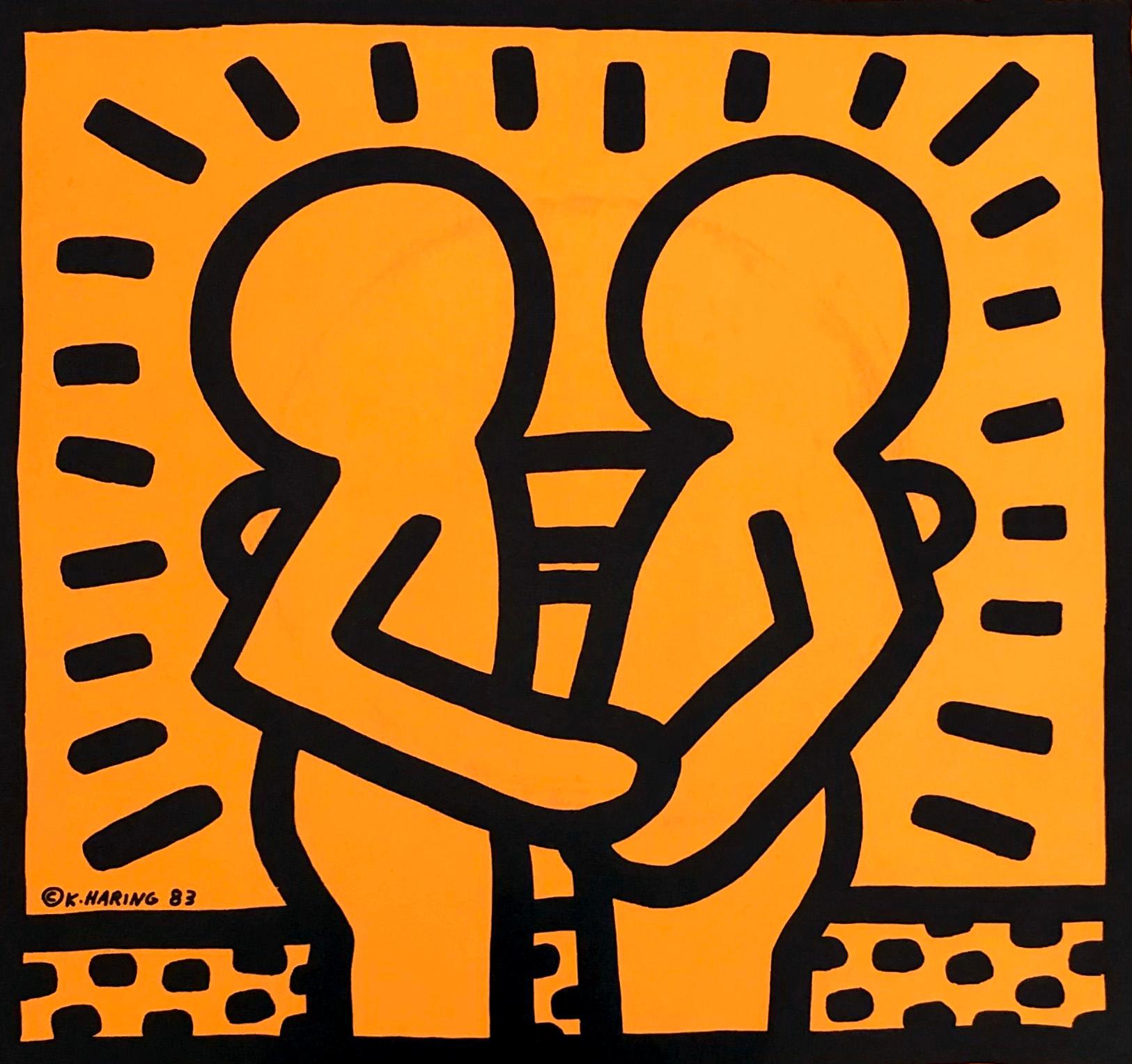 David BOWIE "Without You" A Rare Highly Sought After Vinyl Art Cover featuring Original Artwork by Keith Haring

Year: 1983

Medium: Off-Set Lithograph

Dimensions: 7 x 7 inches

Cover: Minor shelf wear and fading to right upper edge; otherwise good