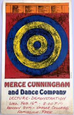 Jasper Johns Merce Cunningham and Dance Company poster (Jasper Johns target)