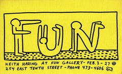 "Keith Haring at Fun Gallery" New York 1983