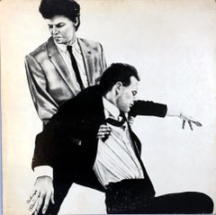 Rare Original Robert Longo Vinyl Record Art (Men In The Cities)