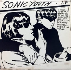 Retro Rare Original Raymond Pettibon record art, Sonic Youth Goo, 1st Pressing