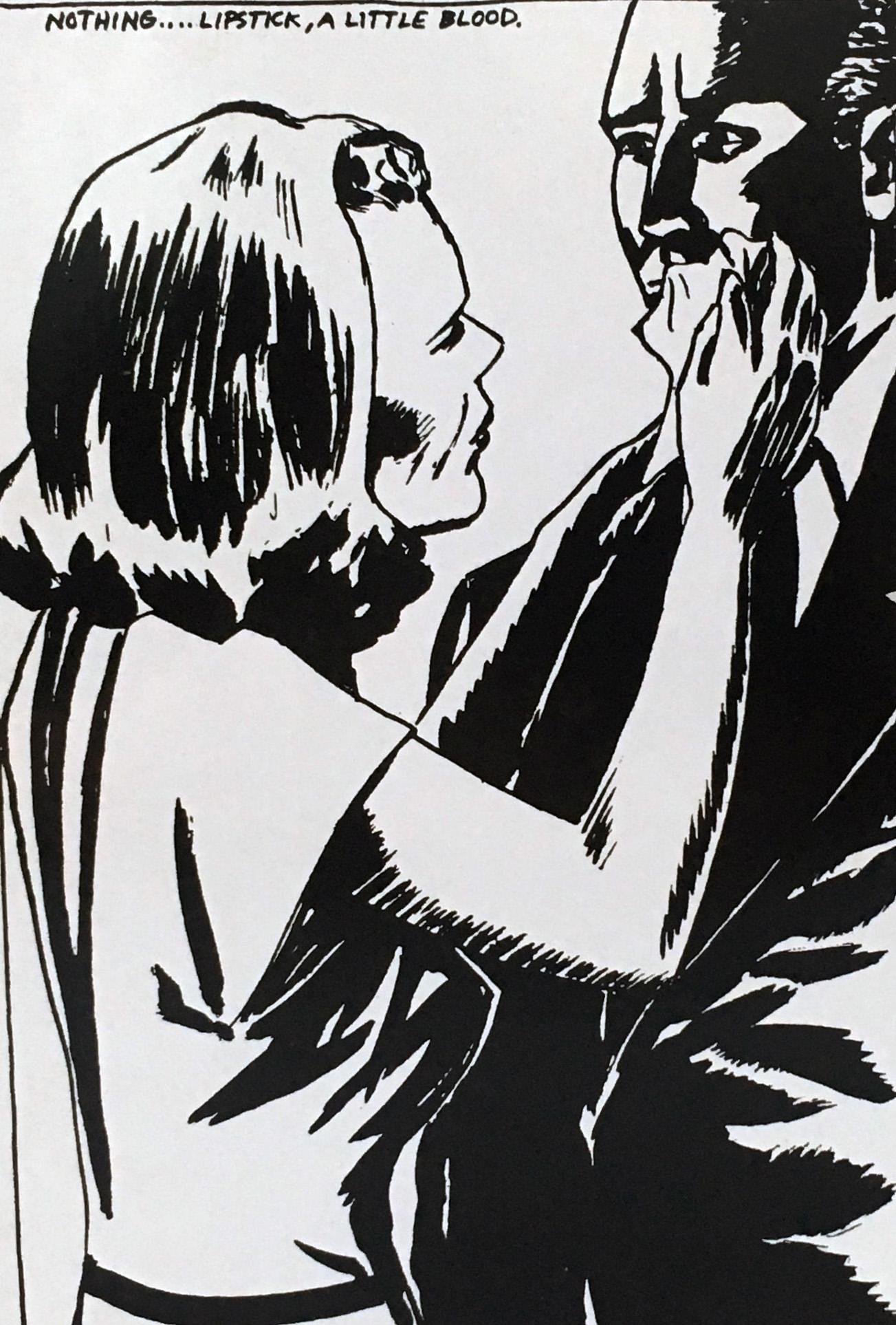 Raymond Pettibon Off-Set Record Cover Art
Sonic Youth Goo; original European 1st Pressing, 1990

The most iconic of all Pettibon music-related images, as well as one of the most celebrated record covers of all time, the cover is a off-set