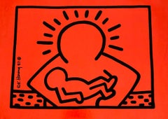 Rare Original Keith Haring Vinyl Record Art (Keith Haring Run Dmc)