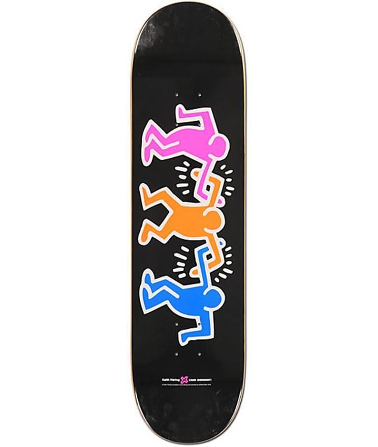 Keith Haring Friends Skateboard Deck (Black) - Pop Art Art by (after) Keith Haring