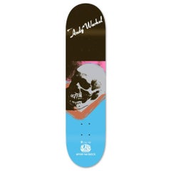 Vintage Andy Warhol Skull Skateboard Deck