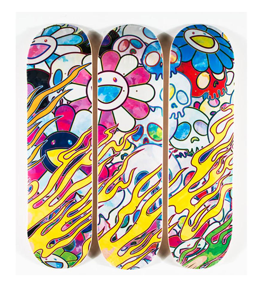 murakami skateboard set