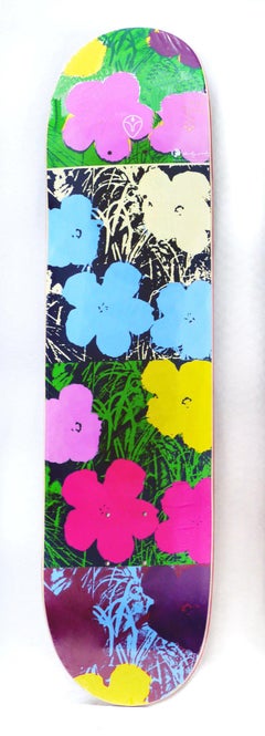 Andy Warhol Flowers Skateboard Deck (Warhol skate deck)