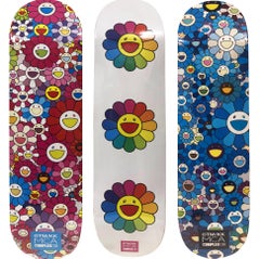 Takashi Murakami Flowers Skateboard Decks (set of 3)