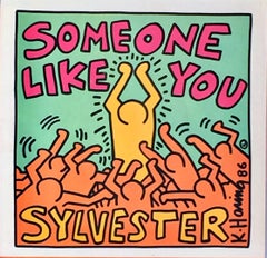 Original Keith Haring Album Cover Art (vintage Keith Haring)