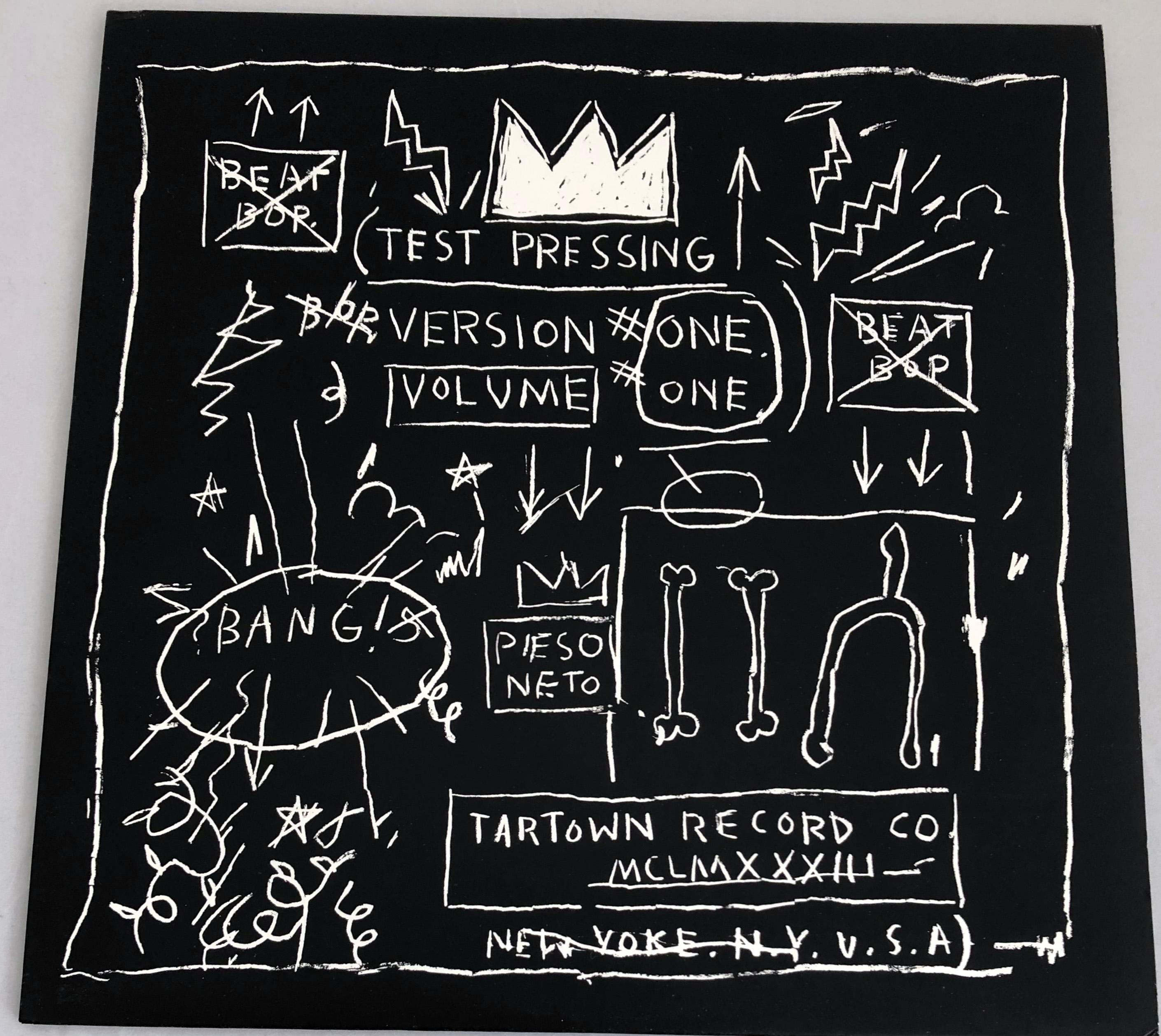 Basquiat Beat Bop Record Art - Print by after Jean-Michel Basquiat