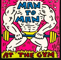 Keith Haring - Rare Original Keith Haring Vinyl Record Art (vintage Keith Haring) Rare Original Keith Haring Vinyl Record Art (vintage Keith Haring)