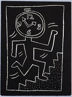 Vintage Keith Haring announcement cards: set of 2 (1988 & 1990)