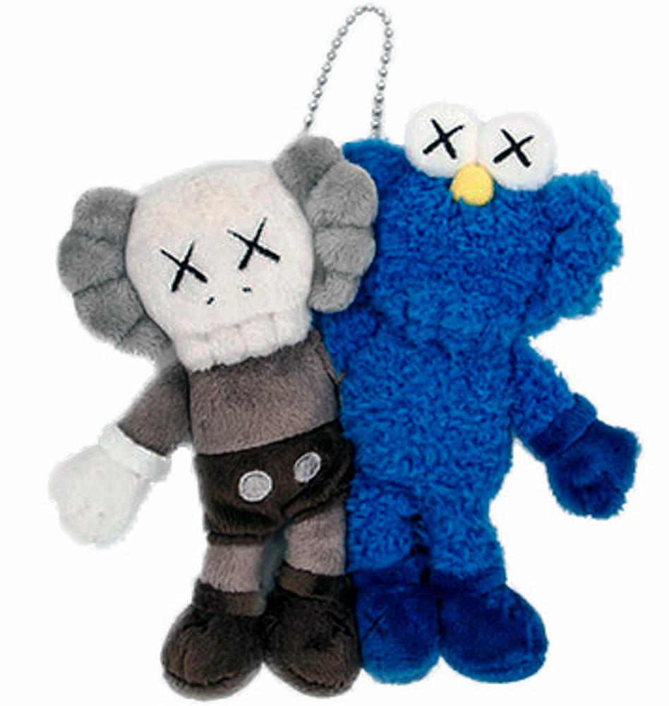 kaws plush keychain