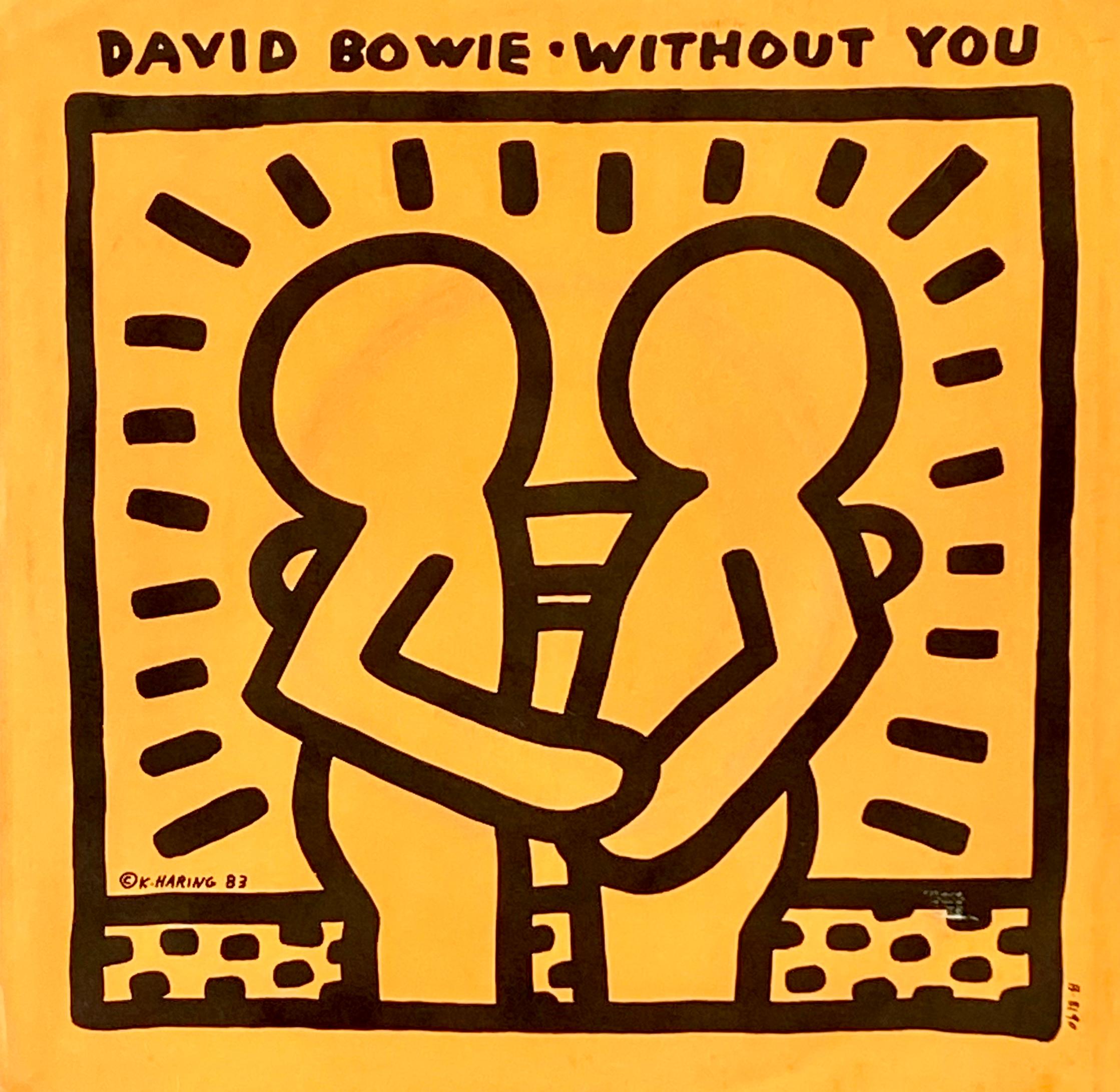 David BOWIE "Without You" A Rare Highly Sought After Vinyl Art Cover featuring Original Artwork by Keith Haring

Year: 1983

Medium: Off-Set Lithograph

Dimensions: 7 x 7 inches

Cover: Some minor shelf wear; otherwise a fine impression in very good