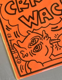 Rare original Keith Haring Vinyl Record Art (Keith Haring Crack Is Wack)