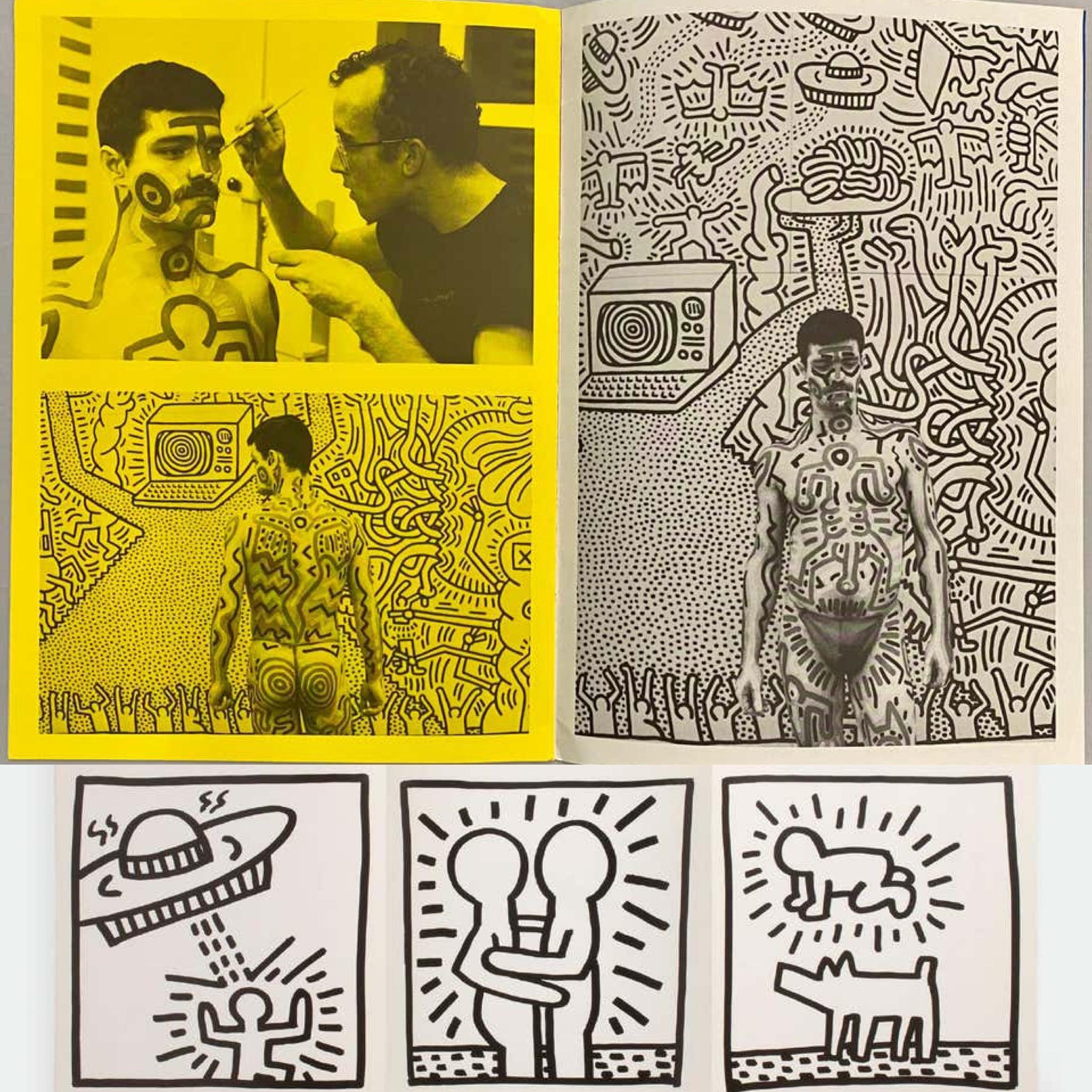 Paul Maenz 1984 catalog & announcement (set of 2) - Art by (after) Keith Haring