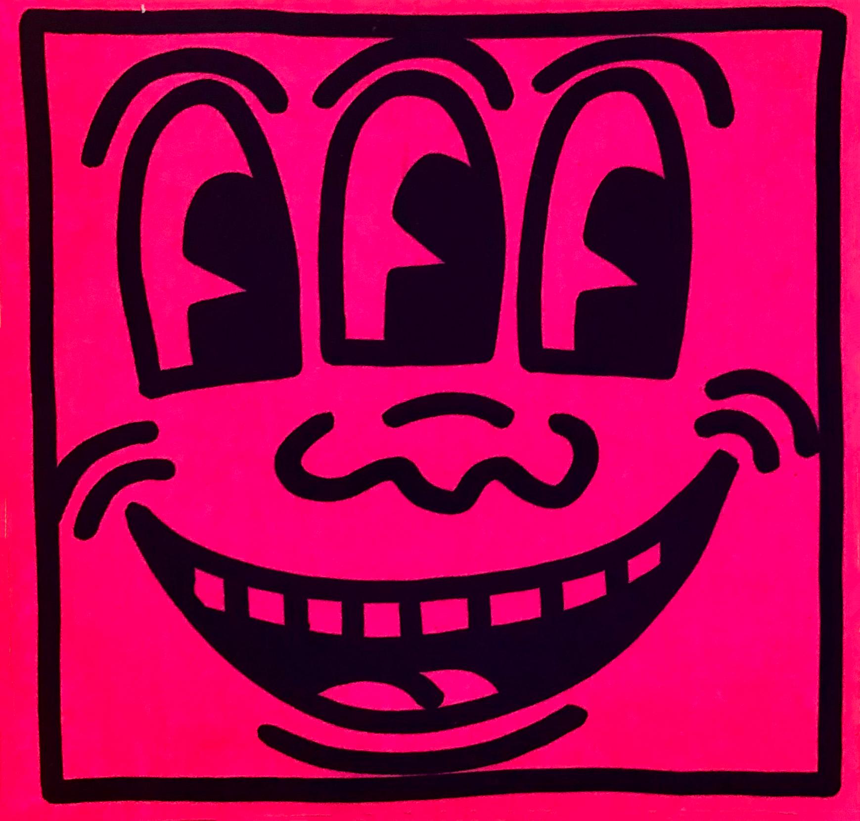 keith haring 3 eyed face