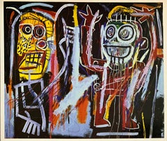 Basquiat in der Tony Shafrazi Gallery 1996 (Ankündigung von Basquiat Dust Heads)