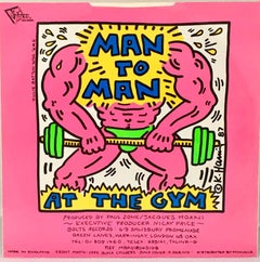 Keith Haring - Rare Original Keith Haring Vinyl Record Art (vintage Keith Haring) Rare Original Keith Haring Vinyl Record Art (vintage Keith Haring)