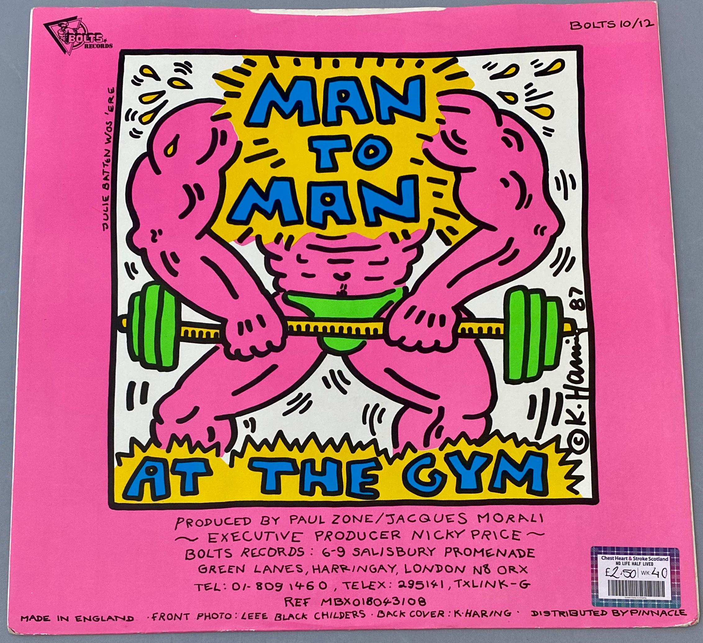 Original Keith Haring Vinyl Record Art  2