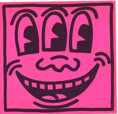 Original Keith Haring Three Eyed Smiling Face stickers (Keith Haring Pop Shop)
