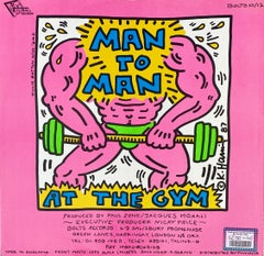 Rare Original Keith Haring Vinyl Record Art 