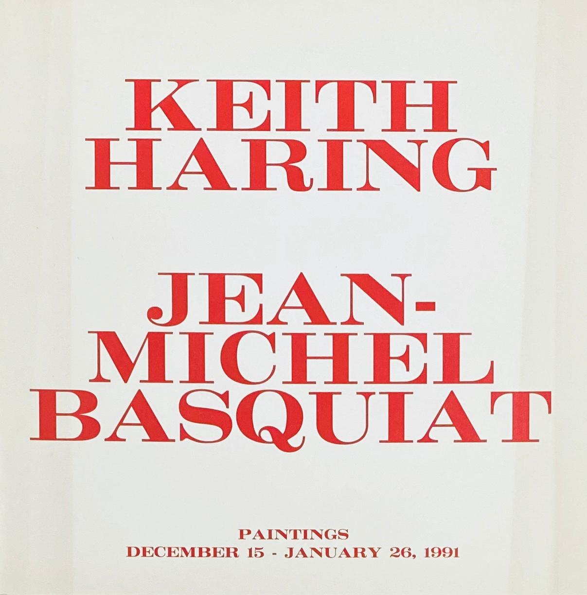 Jean-Michel Basquiat Keith Haring at Tony Shafrazi 1990/1991 (announcement) - Art by after Jean-Michel Basquiat