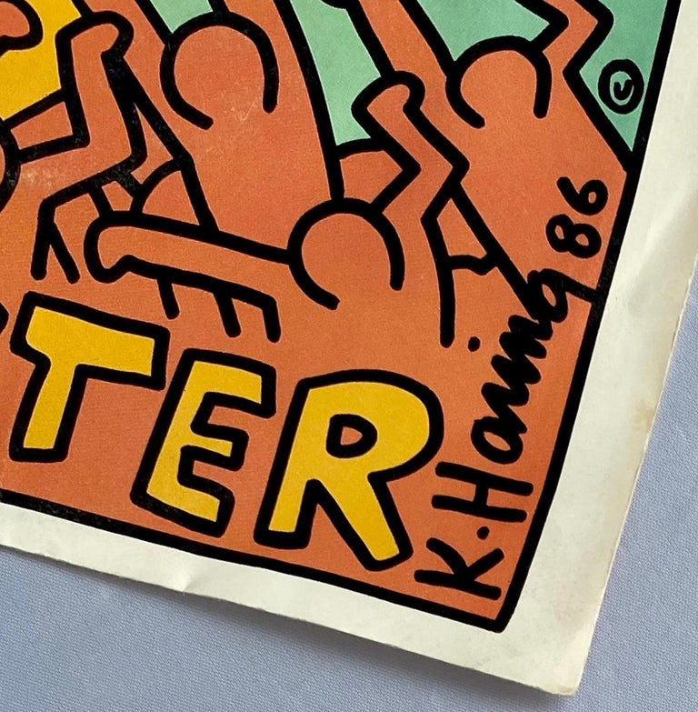 Keith Haring Original Keith Haring Album Cover Art (vintage Keith