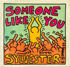 Original Keith Haring Album Cover Art (vintage Keith Haring)