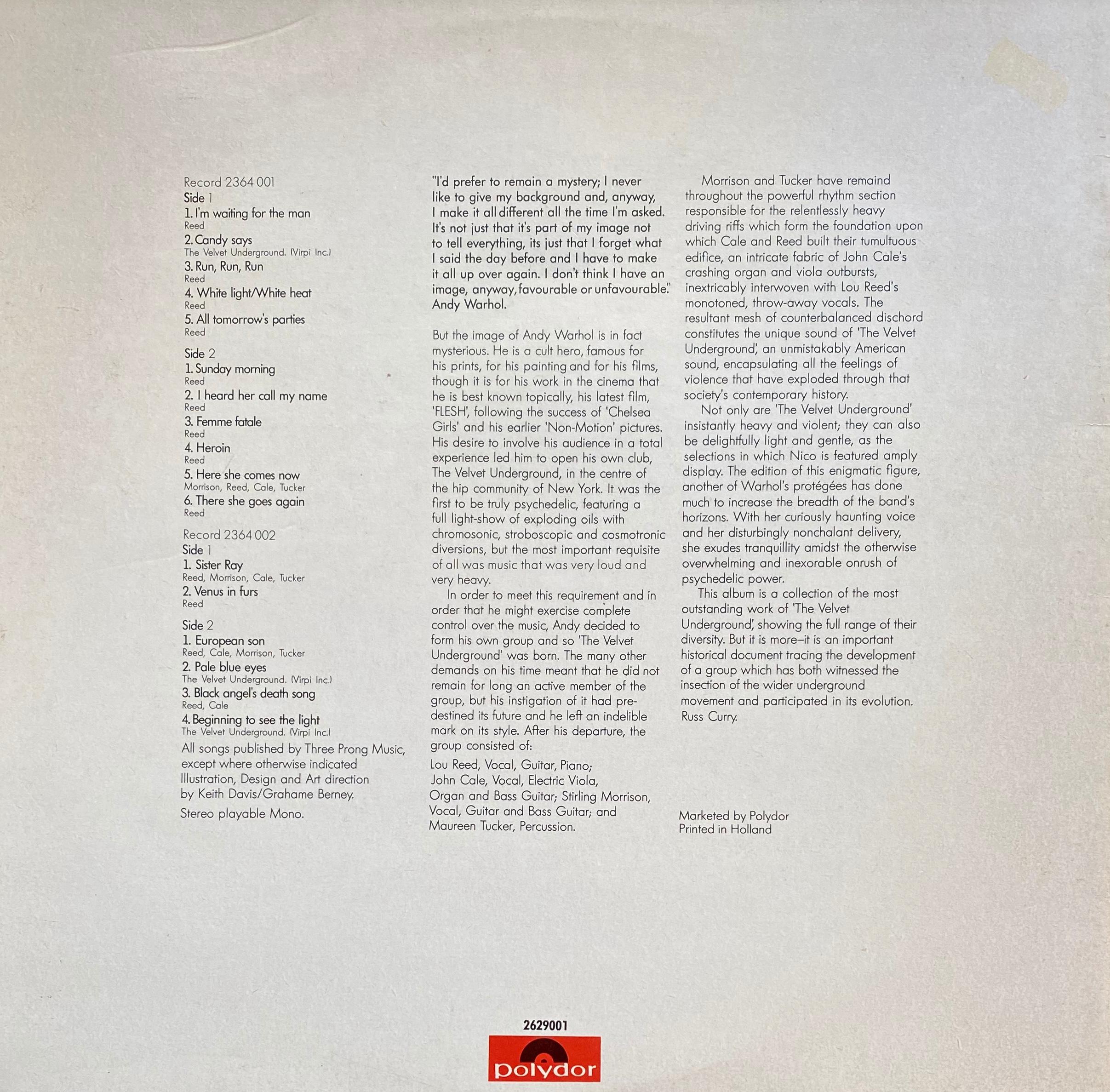 Andy Warhol Velvet Underground Record Art 2