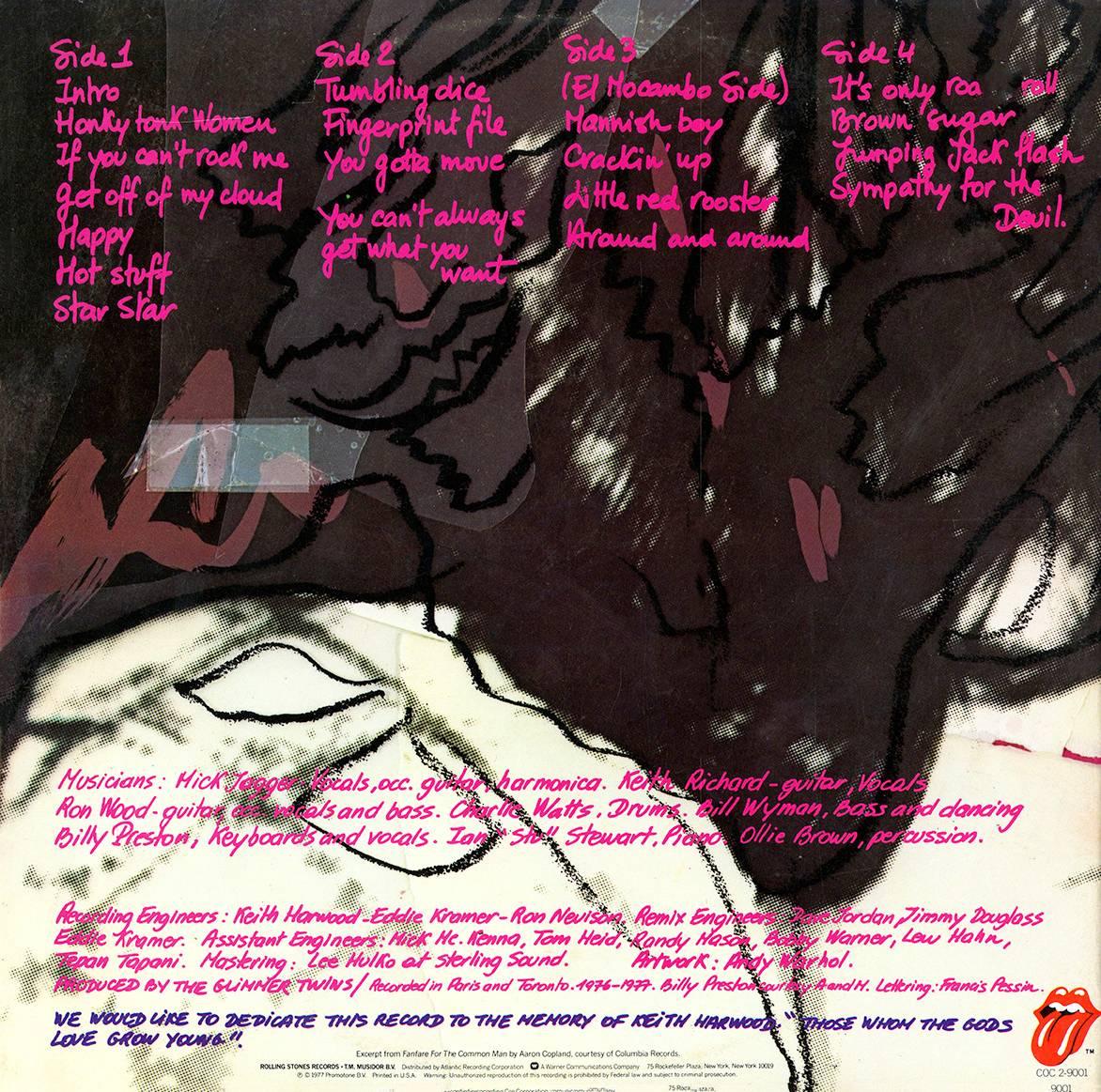 Andy Warhol Rolling Stones Album Cover Art Japan 1st Press 3