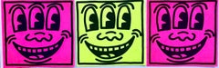 Original Keith Haring Three Eyed Smiling Face stickers (Keith Haring Pop Shop)