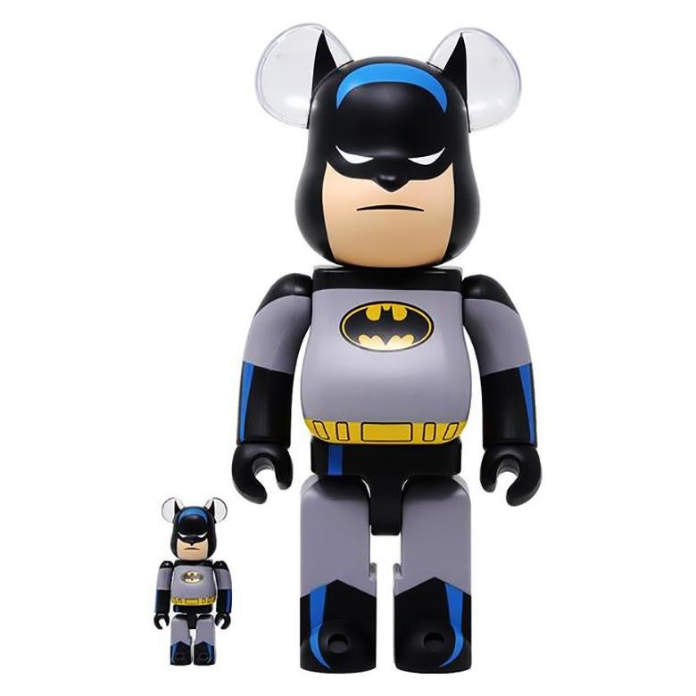 BE@RBRICK  Figurative Sculpture - Batman Be@rbrick 400% Animated Series (Batman Bearbrick art toy)