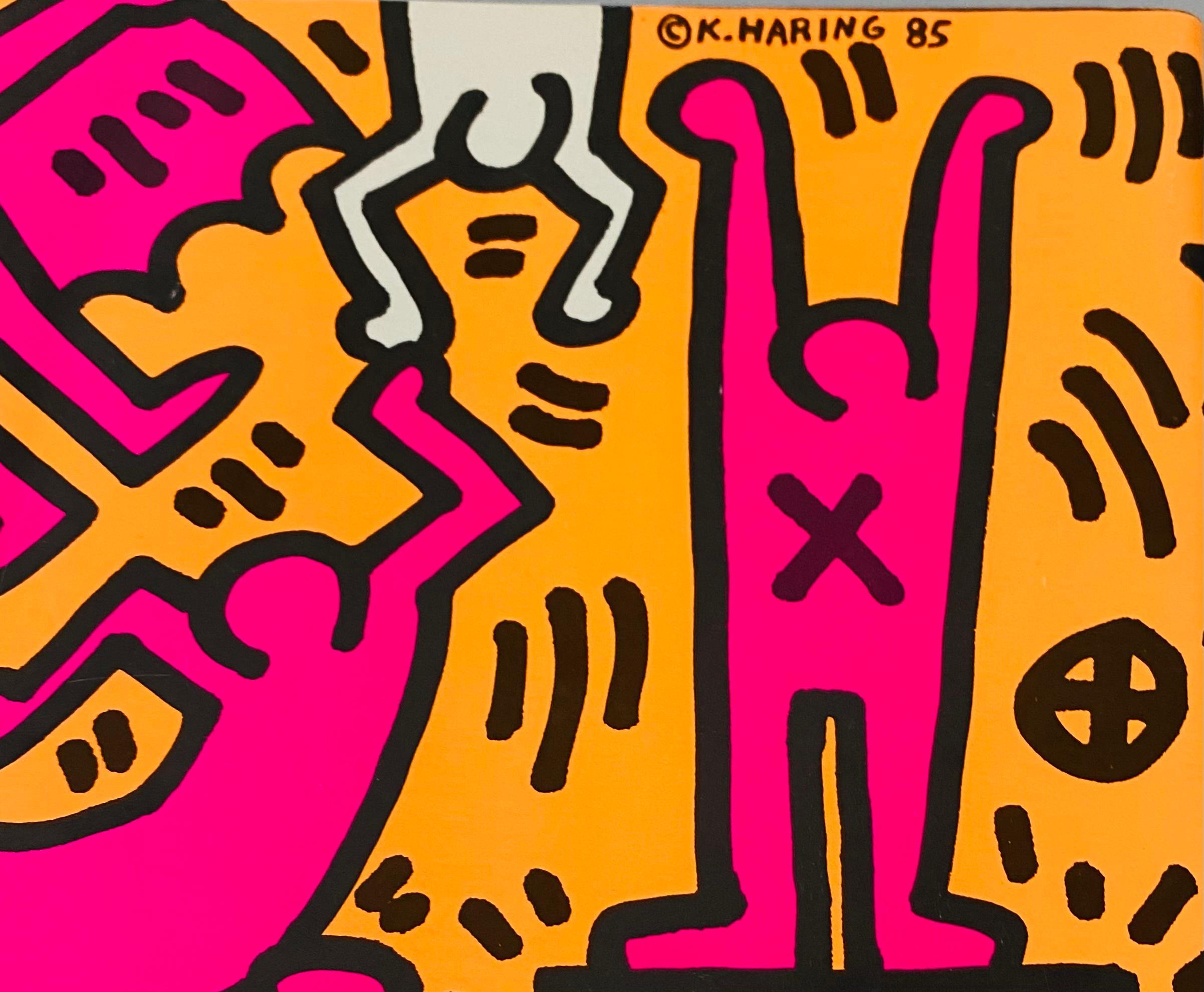 
Keith Haring New Music Distribution Service catalog, 1986:
1980s music distribution catalog featuring original cover art by Keith Haring. Features Haring plate signature on the verso and Haring credit on interior. Rare, especially in nice condition