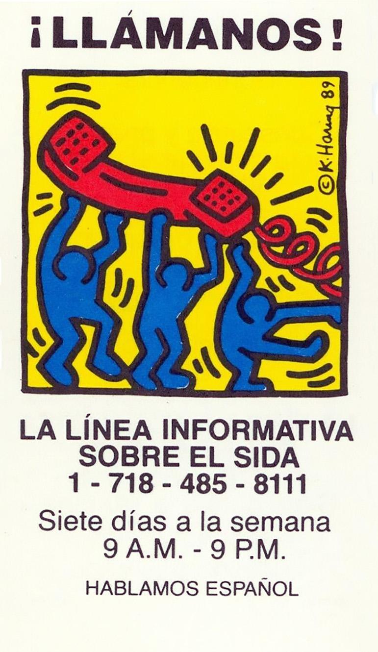 Keith Haring Talk To Us! 1989 (Keith Haring Aids hotline)  1