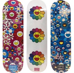Takashi Murakami Flowers Skateboard Decks (set of 3)  