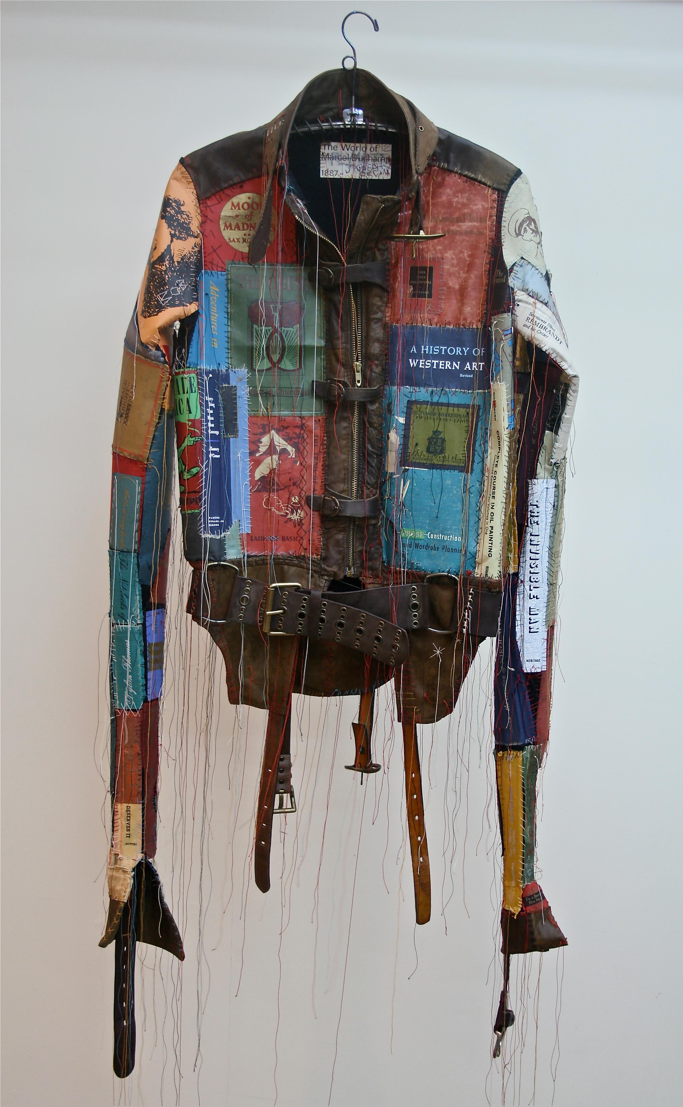 Joseph DeCamillis Abstract Sculpture - Bound to Read - Autobiographical Straightjacket