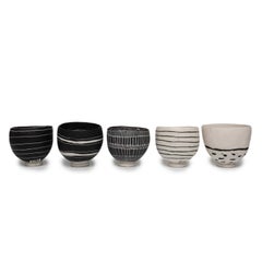 Black and White Contemporary Pottery Collection by Priscilla Mouritzen
