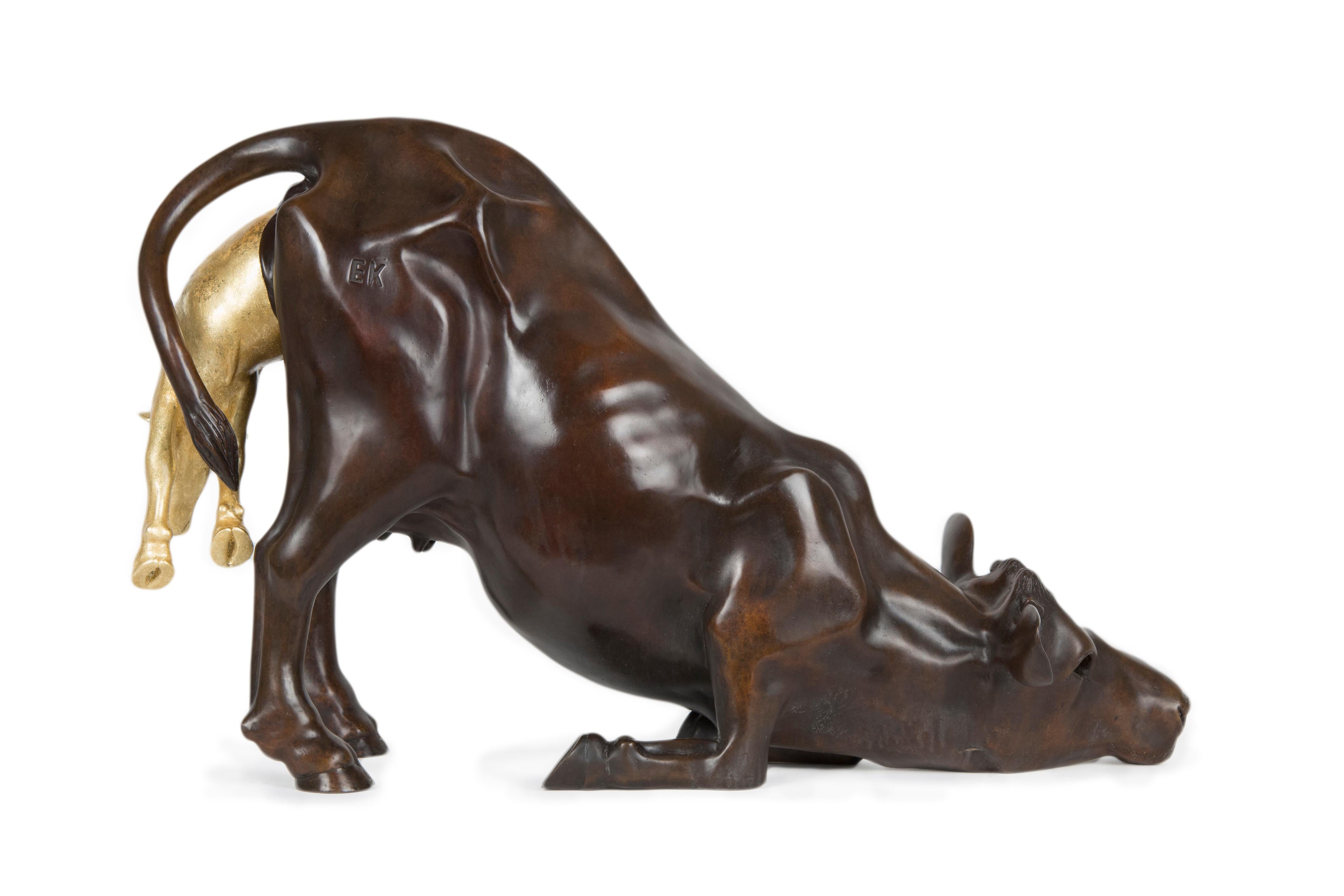 Elliot Kayser
Stock Split
15”H x 24” W x 7” D
2016
Bronze, gold leaf
53.5 lbs
Unique.